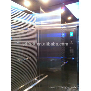 FUJI Luxurious Passenger Elevator with small machineroom mirror etched